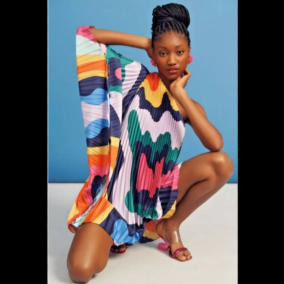 Brand New HUTCH ONE-SHOULDER PLEATED ROMPER - Picture 6 of 16